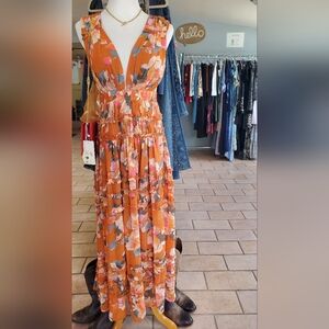 NWT Forever 21 Sleeveless Maxi Dress, M